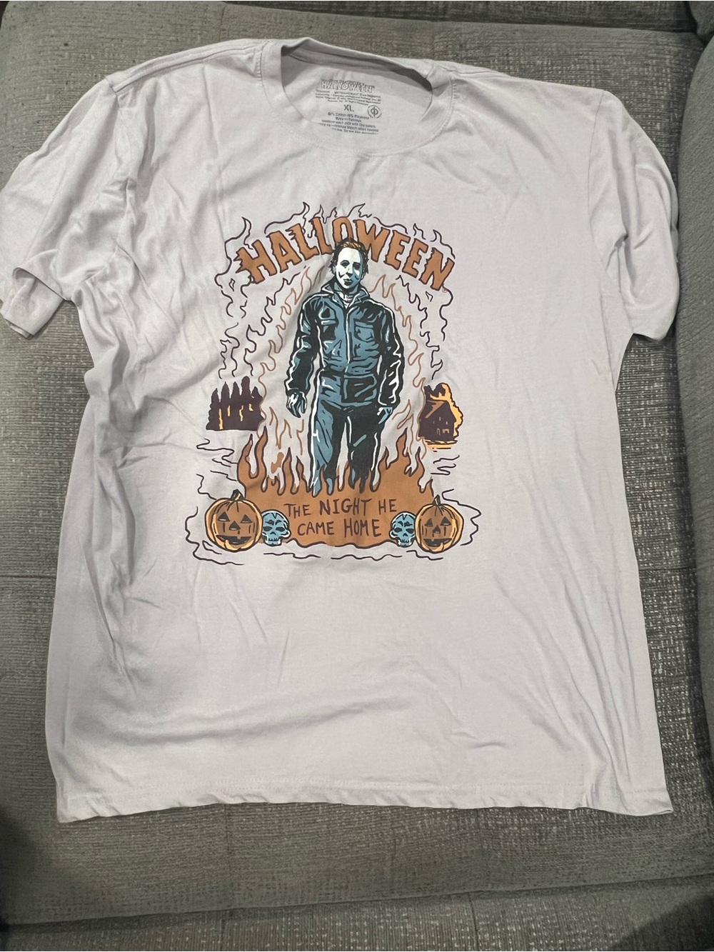 Halloween Graphic Short Sleeve Tee -   L36